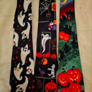 Three Halloween ties